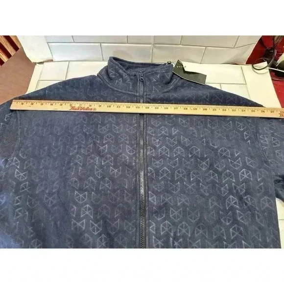 Raw Gear Men’s Dark Blue M Fleece Zip Up Long Sleeve Jacket Coat New With Tags - Picture 5 of 6